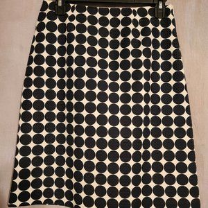 Doncaster Black and White Polka Dot Pencil Skirt Size 2